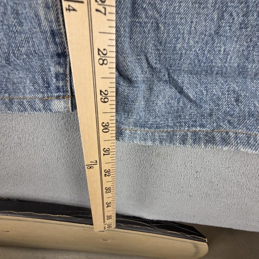 Vintage Edwin Jeans Mens Blue Selvedge 505X Straight Button Fly Fits 32x32